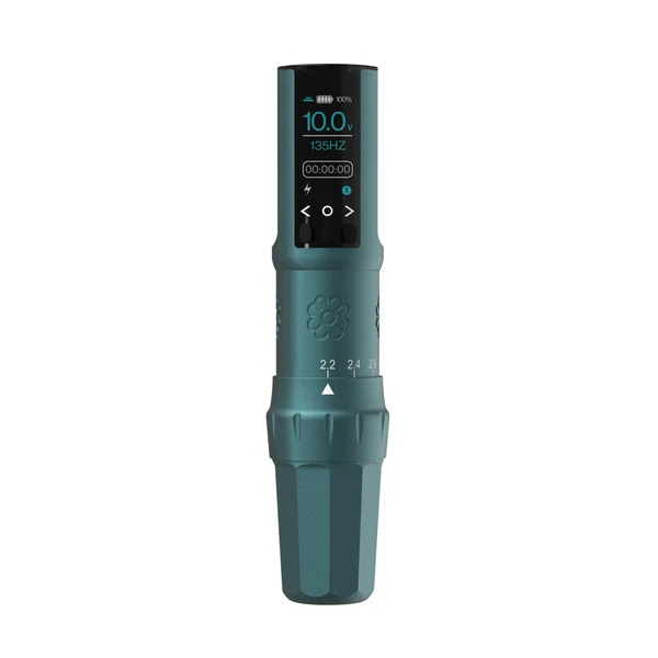 Microbeau E.L.B. Permanent Make-up-Maschine mit einstellbarem Hub – Cascade Blue 