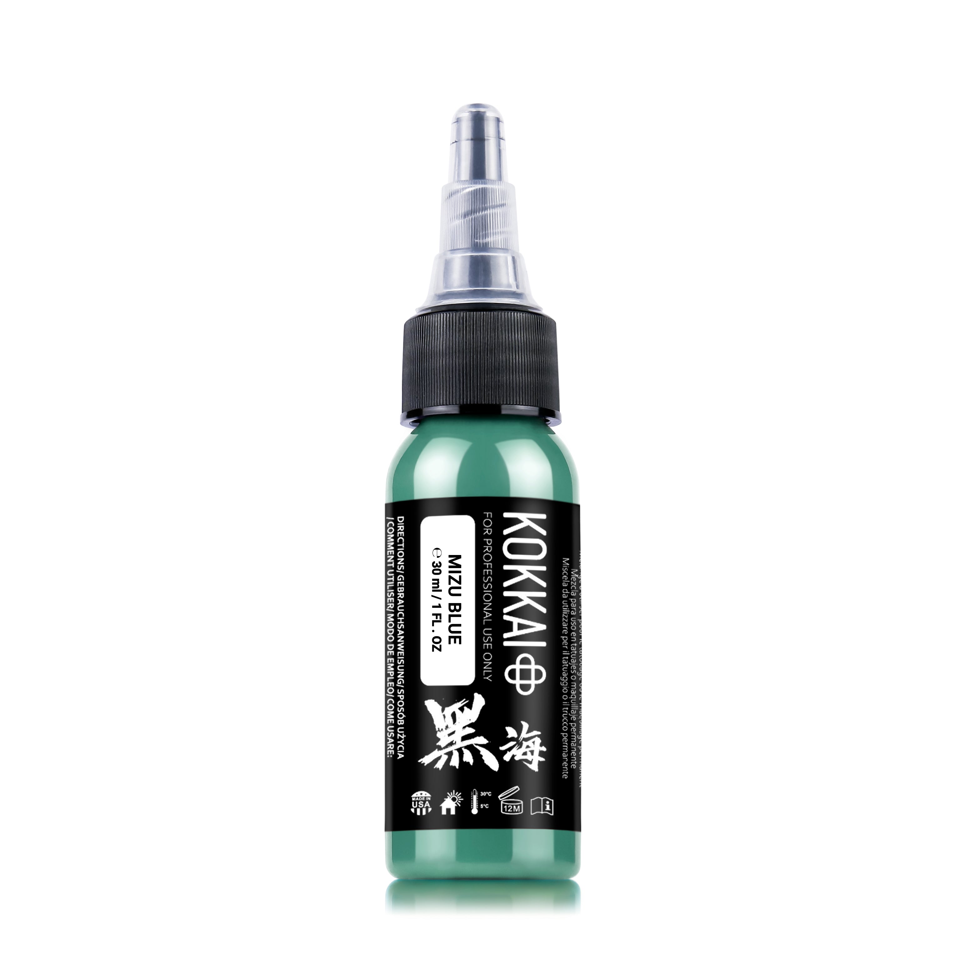 Kokkai Ink Tattoofarbe REACH - Mizu Blue (30 ml)