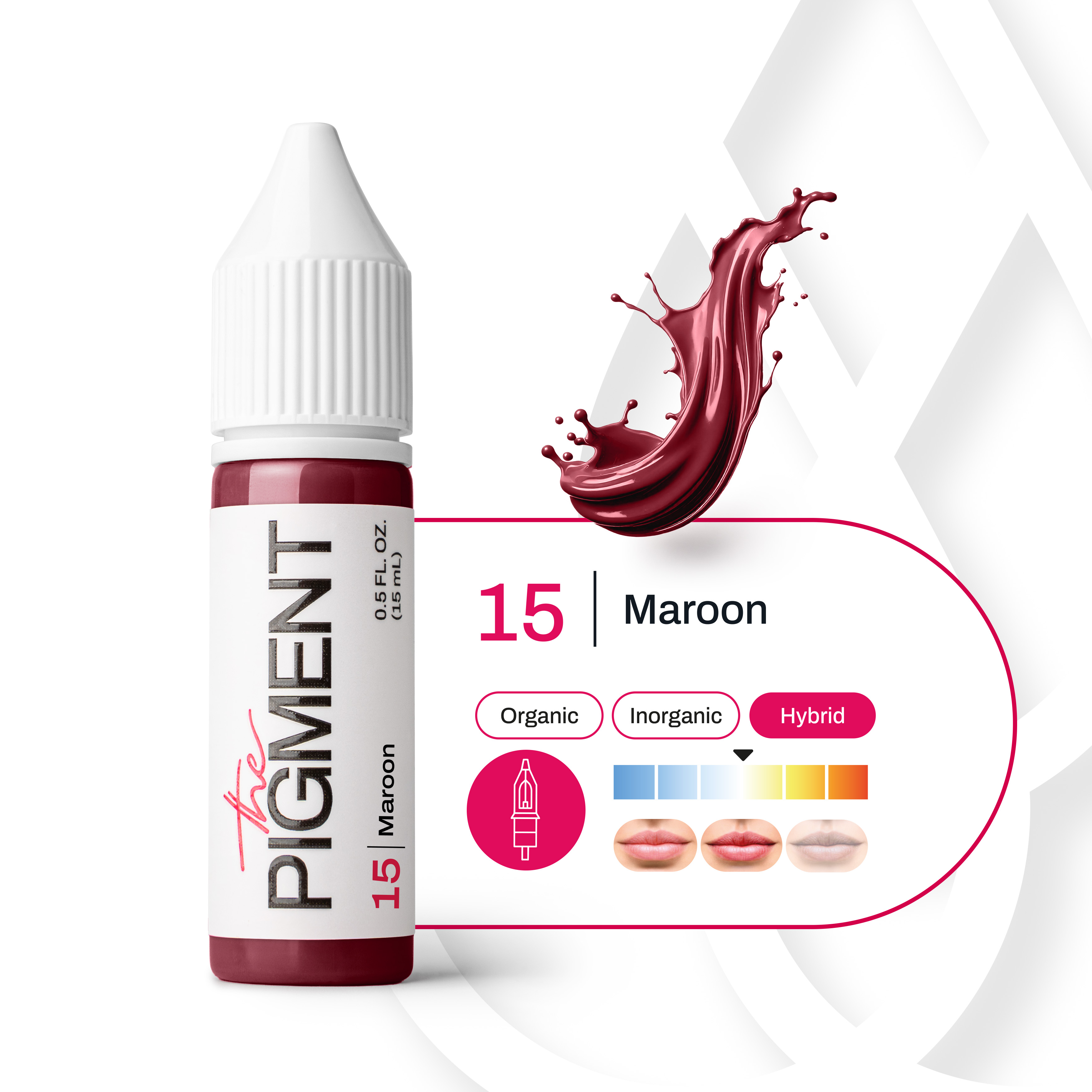 Lips PMU Pigment - 15 Maroon - 15ml