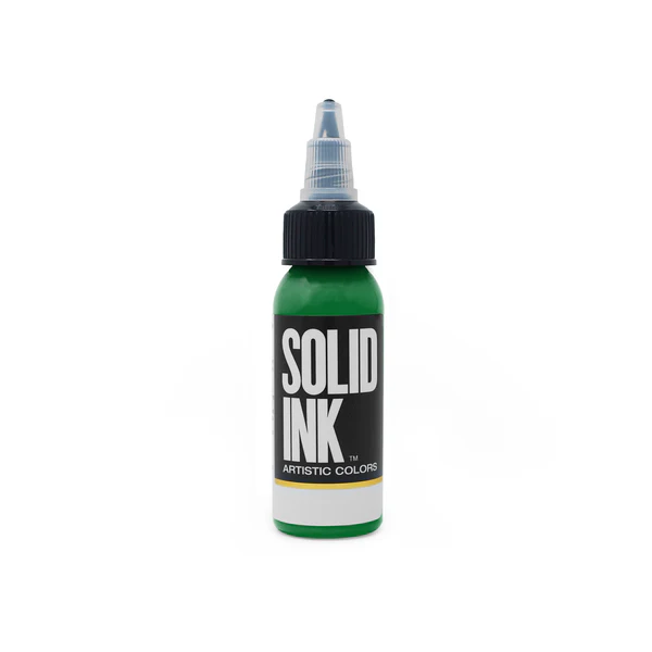 Solid Ink Künstlerfarbe - Medium Green (30 ml) - NICHT FÜR MENSCHLICHE HAUT