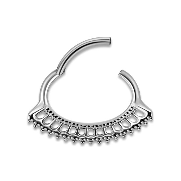 SS 316 HINGED SEPTUM & DAITH CLICKERS 1,2x6mm mod.10
