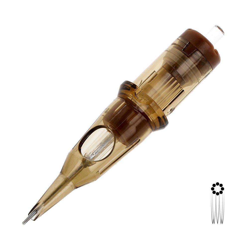 Kwadron Nadelmodule - 08RL Long Taper Empty Round Liner (0,35 mm)