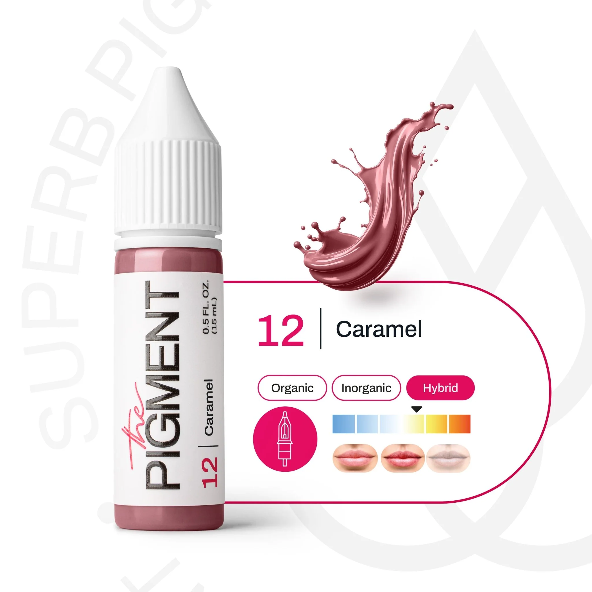 Lips PMU Pigmentt - 12 Caramel - 15ml