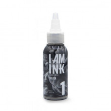 I AM INK Tattoofarbe - Second Generation - 1 Silver (50 ml)