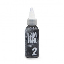 I AM INK Tattoofarbe - Second Generation - 2 Silver (50 ml)