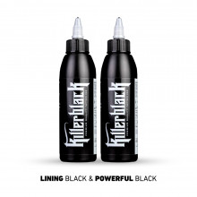 Killerblack Tattoo Ink - Lining Black + Powerful Black (2 x 150 ml) - Europa
