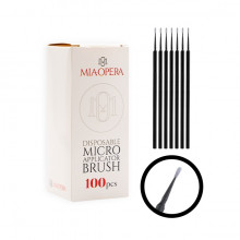 MiaOpera PMU Mikro-Applikatorpinsel 100 St. - Schwarz