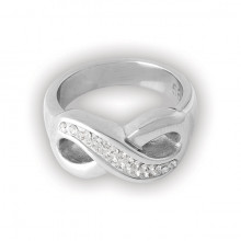 STAHL KRISTALL INFINITY RING