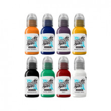 World Famous Limitless Tattoofarbe - Primary Colours Set 1 (8 x 30 ml)