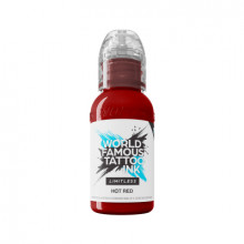 World Famous Limitless Tattoofarbe - Hot Red (30 ml)