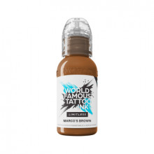 World Famous Limitless Tattoofarbe - Marco's Brown (30 ml)