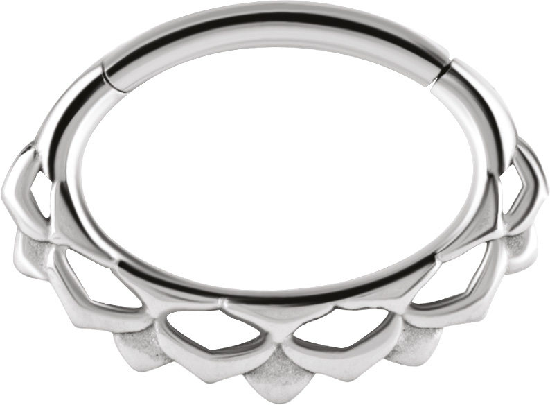 SS 316 HINGED SEPTUM & DAITH CLICKERS 1,2x6mm mod.9
