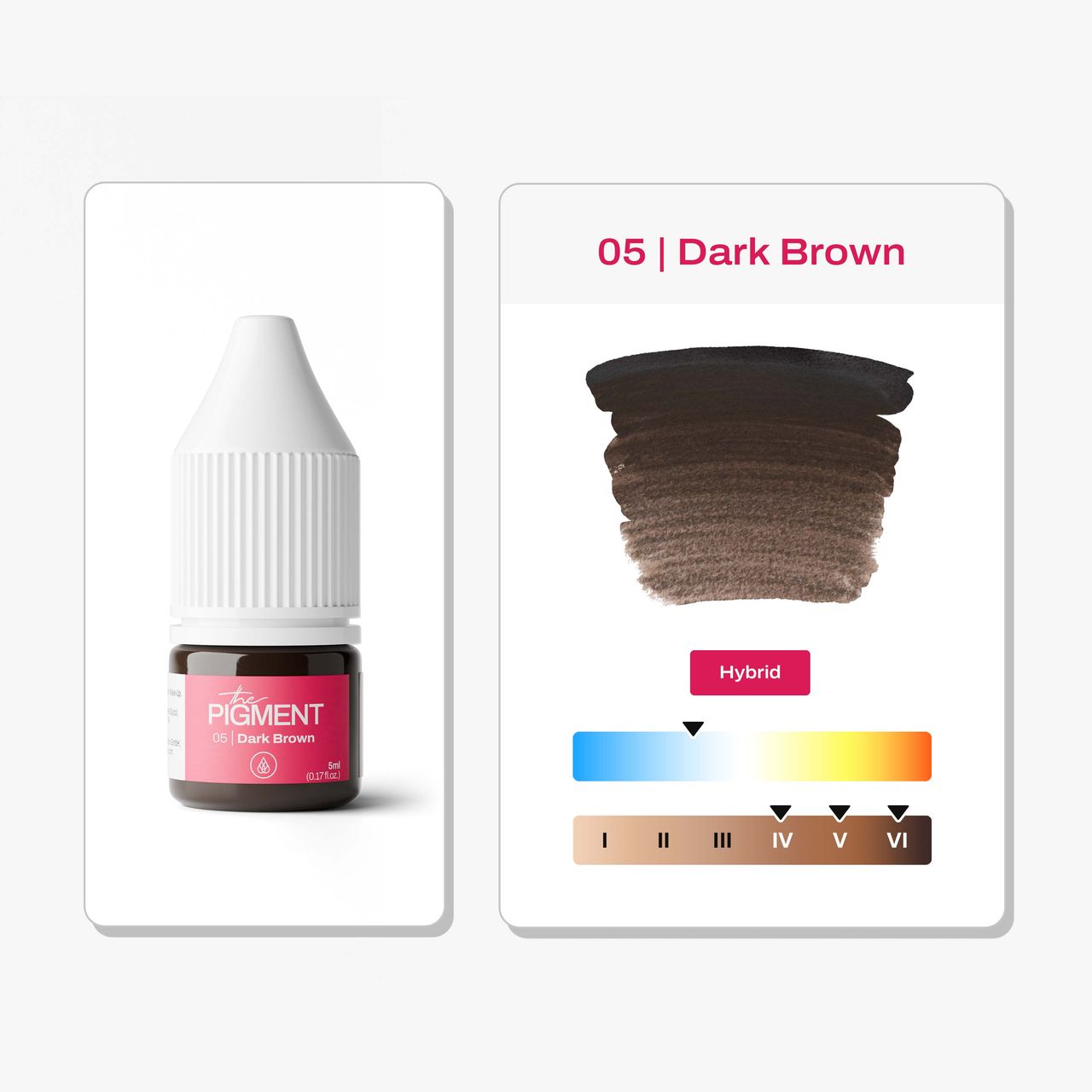Eyebrows PMU Pigment - 05 Dark Brown - 5ml